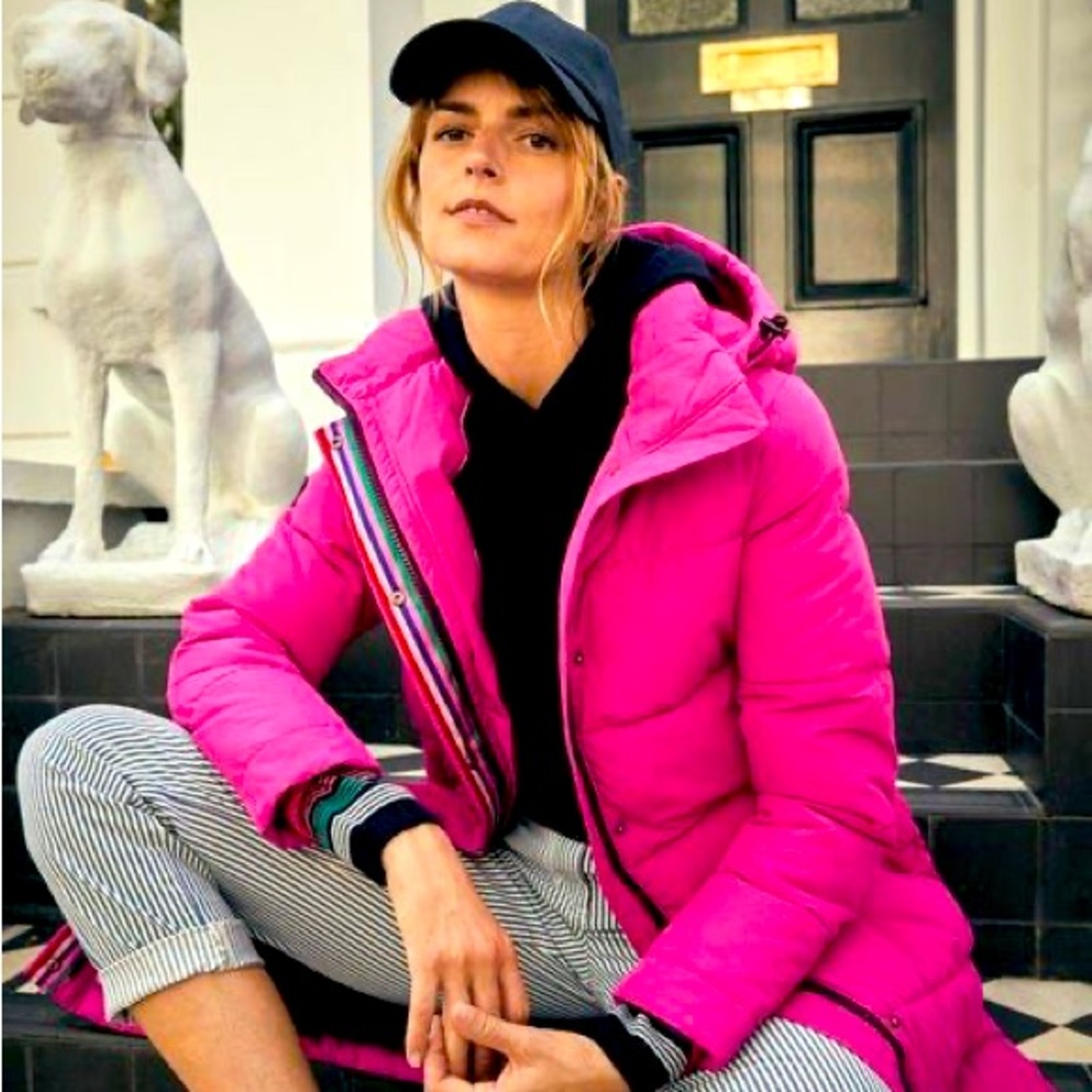 Boden Thompson Puffer Coat pink, size 12